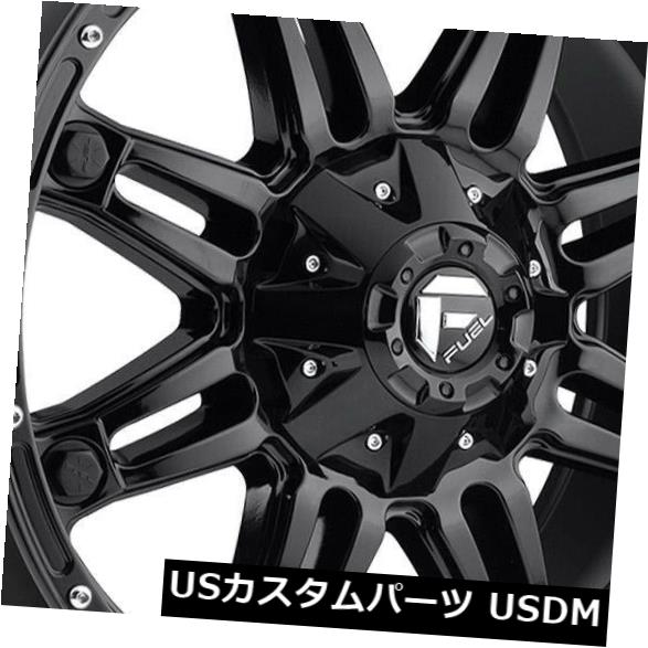 海外輸入ホイール 4-新しい20 "燃料人質D625ホイール20x10 8x170 -18グロスブラックリム 4-New 20" Fuel Hostage D625 Wheels 20x10 8x170 -18 Gloss Black Rims 【並行輸入品】|カスタムパーツ WORLD倉庫