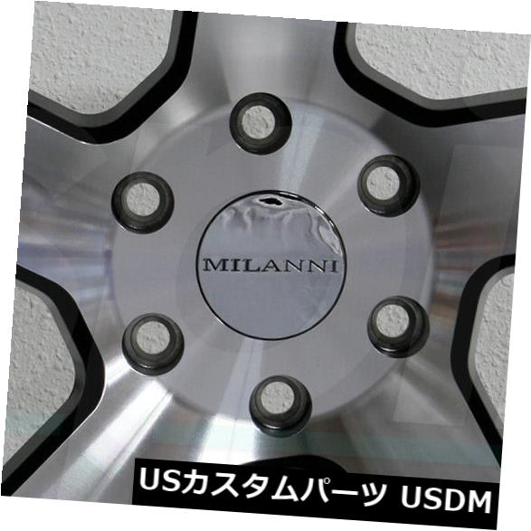 海外輸入ホイール 4-New 20 "Milanni 472 Switchback Wheels 20x9 5x120 30 Black Machined Rims 4-New 20" Milanni 472 Switchback Wheels 20x9 5x120 30 Black Machined Rims 【並行輸入品】｜カスタムパーツ WORLD倉庫