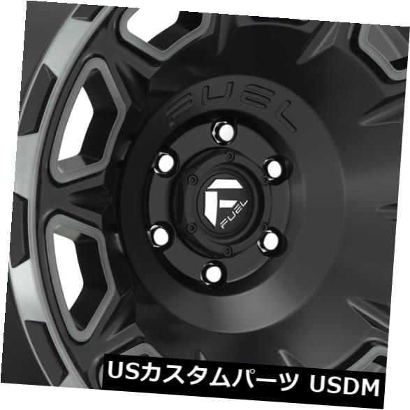 海外輸入ホイール 17x9 Fuel Vengeance D686 6x5.5 / 6x139.7 -12マットブラックDDTホイールリムセット（4） 17x9 Fuel Vengeance D686 6x5.5/6x139.7 -12 Matte Black DDT Wheels Rims Set(4) 【並行輸入品】