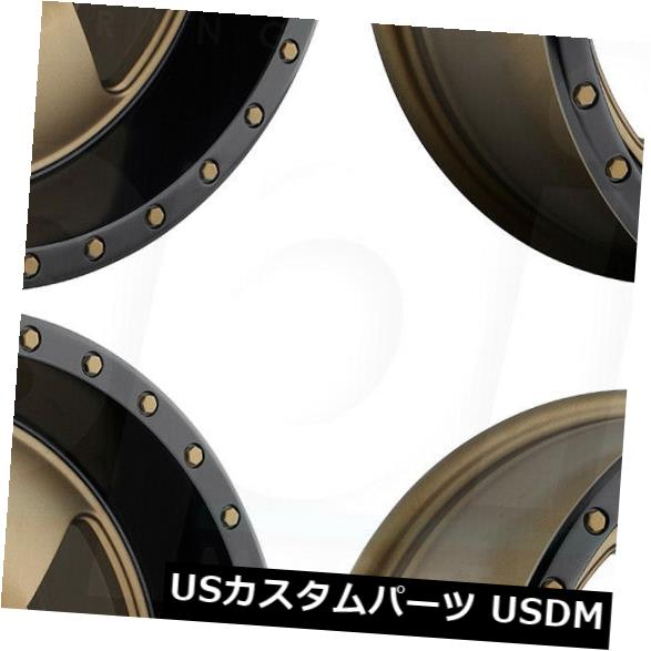 海外輸入ホイール 17x9 Fuel Podium D617 6x5.5 / 6x139.7 -12ブロンズホイールリムセット（4） 17x9 Fuel Podium D617 6x5.5/6x139.7 -12 Bronze Wheels Rims Set(4) 【並行輸入品】