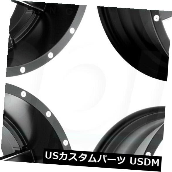 海外輸入ホイール 17x9 Fuel Maverick D538 5x4.5 / 5x5 / 5x12 7 -12ブラックミルドホイールリムセット（4） 17x9 Fuel Maverick D538 5x4.5/5x5/5x127 -12 Black Milled Wheels Rims Set(4) 【並行輸入品】