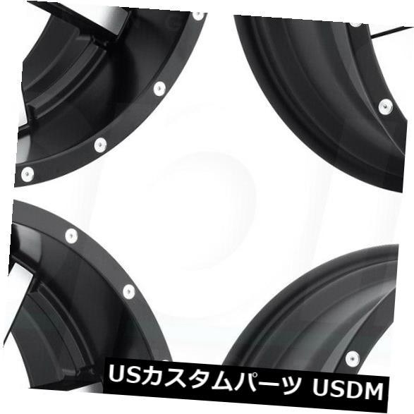 海外輸入ホイール 17x9 Fuel Maverick D537 6x135 / 6x5.5 -12ブラックマシニングホイールリムセット（4） 17x9 Fuel Maverick D537 6x135/6x5.5 -12 Black Machined Wheels Rims Set(4) 【並行輸入品】 246,455円