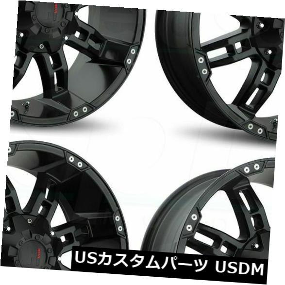 海外輸入ホイール 20x9 Havok H103 8x170 12マットブラックホイールリムセット（4） 20x9 Havok H103 8x170 12 Matte Black Wheels Rims Set(4) 【並行輸入品】