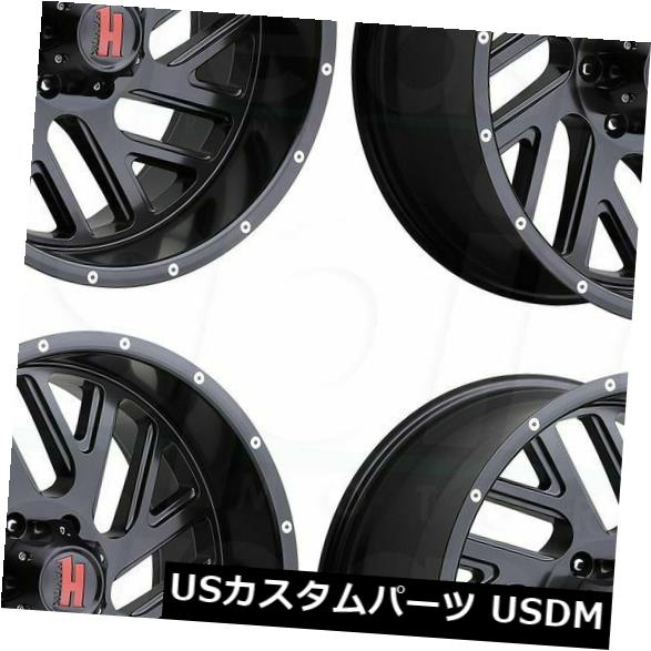 海外輸入ホイール 20x9 Havok H110 5x5 / 5x127 -12マットブラックホイールリムセット（4） 20x9 Havok H110 5x5/5x127 -12 Matte Black Wheels Rims Set(4) 【並行輸入品】｜カスタムパーツ WORLD倉庫