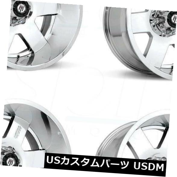 海外輸入ホイール 20x9 Truxx AT155 5x5 / 5x127 0クロームホイールリムセット（4） 20x9 Truxx AT155 5x5/5x127 0 Chrome Wheels Rims Set(4) 【並行輸入品】