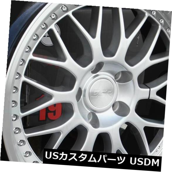海外輸入ホイール 19x9.5 ESR SR01 SR1 5x112 35ハイパーシルバーホイールリムセット（4） 19x9.5 ESR SR01 SR1 5x112 35 Hyper Silver Wheels Rims Set(4) 【並行輸入品】