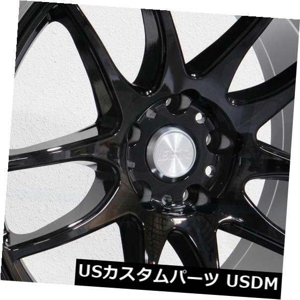 海外輸入ホイール 19x9.5 ESR SR08 SR8 5x112 22グロスブラックホイールリムセット(4) 19x9.5 ESR SR08 SR8 5x112 22 Gloss Black Wheels Rims Set(4) 【並行輸入品】