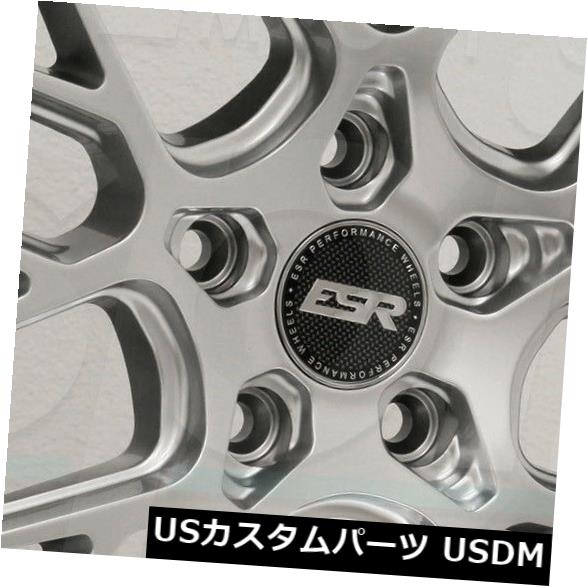 海外輸入ホイール 18x10.5 ESR CS11 5x120 22ハイパーシルバーホイールリムセット（4） 18x10.5 ESR CS11 5x120 22 Hyper Silver Wheels Rims Set(4) 【並行輸入品】