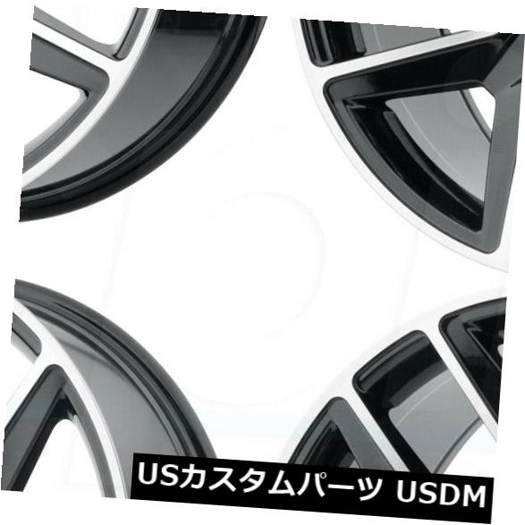 海外輸入ホイール 20x9 OE Creations PR192 6x5.5 / 6x139.7 19グロスブラックマシニングホイールリムセット（4） 20x9 OE Creations PR192 6x5.5/6x139.7 19 Gloss Black Machined Wheels Rim Set(4) 【並行輸入品】