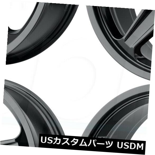 海外輸入ホイール 20x9 / 20x10.5 OE Creations PR186 5x115 20/25グロスブラックホイールリムセット（4） 20x9/20x10.5 OE Creations PR186 5x115 20/25 Gloss Black Wheels Rims Set(4) 【並行輸入品】