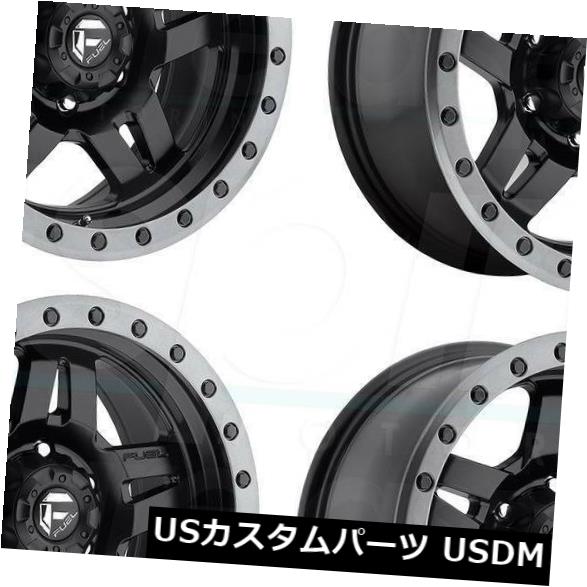 海外輸入ホイール 17x8.5燃料Anza D557 5x5 / 5x127 6マットブラックホイールリムセット（4） 17x8.5 Fuel Anza D557 5x5/5x127 6 Matte Black Wheels Rims Set(4) 【並行輸入品】｜カスタムパーツ WORLD倉庫