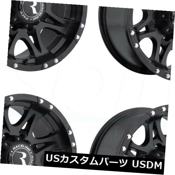 海外輸入ホイール 20x9 Raceline 981 Raptor 8x6.5 / 8x165.1 0ブラックホイールリムセット（4） 20x9 Raceline 981 Raptor 8x6.5/8x165.1 0 Black Wheels Rims Set(4) 【並行輸入品】｜カスタムパーツ WORLD倉庫