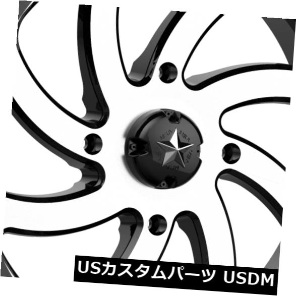 海外輸入ホイール 20x7 MSAオフロードM36スイッチ4x137 0機械加工グロスブラックホイールリムセット（4） 20x7 MSA Off-Road M36 Switch 4x137 0 Machined Gloss Black Wheels Rims Set(4) 【並行輸入品】