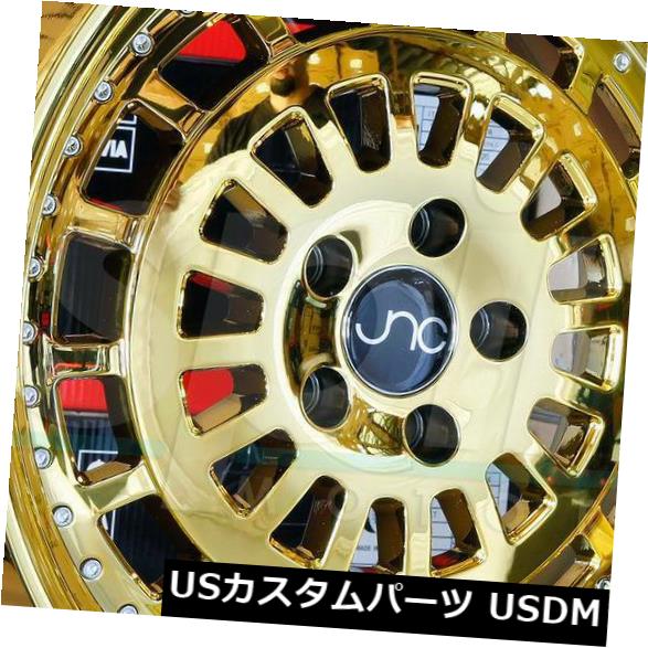 海外輸入ホイール 19x9.5 JNC 046 JNC046 5x114.3 25プラチナゴールドホイールリムセット（4） 19x9.5 JNC 046 JNC046 5x114.3 25 Platinum Gold Wheel Rims set(4) 【並行輸入品】｜カスタムパーツ WORLD倉庫