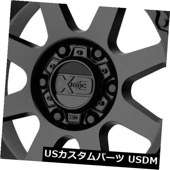 海外輸入ホイール 17x9 XD XD134アディクト2 6x5.5 / 6x139.7 18マットブラックホイールリムセット（4） 17x9 XD XD134 Addict 2 6x5.5/6x139.7 18 Matte Black Wheels Rims Set(4) 【並行輸入品】｜カスタムパーツ WORLD倉庫
