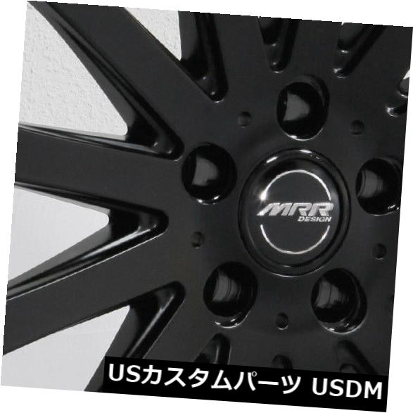 海外輸入ホイール 18x8.5 MRR HR9 5x114.3 35マットブラックホイールリムセット（4） 18x8.5 MRR HR9 5x114.3 35 Matte Black Wheels Rims Set(4) 【並行輸入品】