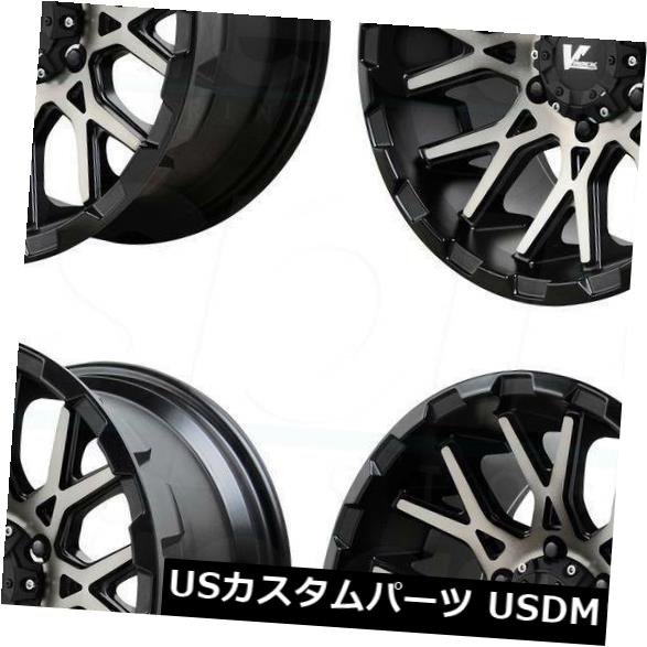 海外輸入ホイール 20x9.5 V-Rock VR10リコイル5x5.5 / 5x139.7 0サテンブラックダークティントホイールRセット（4） 20x9.5 V-Rock VR10 Recoil 5x5.5/5x139.7 0 Satin Black Dark Tint Wheels R Set(4) 【並行輸入品】