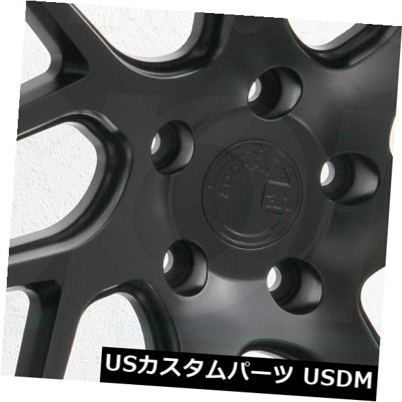 海外輸入ホイール 20x9 Aodhan LS008 LS8 5x120 30マットブラックホイールリムセット（4）アロイ 20x9 Aodhan LS008 LS8 5x120 30 Matte Black Wheels Rims Set(4) Alloy 【並行輸入品】