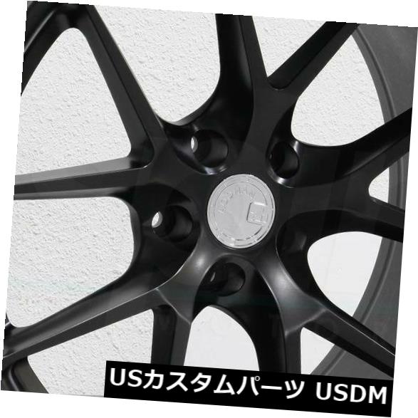 海外輸入ホイール 20x10.5 Aodhan LS007 LS7 5x112 35マットブラックホイールリムセット（4）合金 20x10.5 Aodhan LS007 LS7 5x112 35 Matte Black Wheels Rims Set(4) Alloy 【並行輸入品】