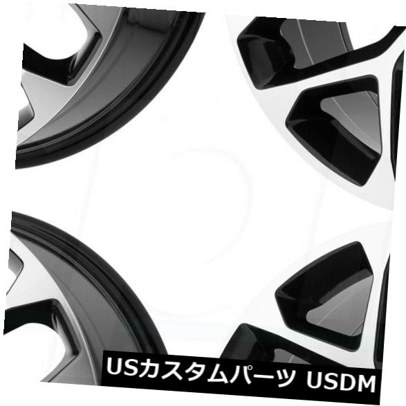 海外輸入ホイール 20x9 OE Creations PR176 6x5.5 / 6x139.7 24グロスブラックマシニングホイールリムセット(4) 20x9 OE Creations PR176 6x5.5/6x139.7 24 Gloss Black Machined Wheels Rim Set(4) 【並行輸入品】