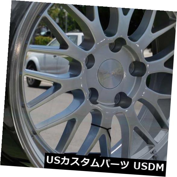 海外輸入ホイール 19x9.5 / 19x10.5 ESR SR05 SR5 5x114.3 22/22ハイパーシルバーホイールリムセット（4） 19x9.5/19x10.5 ESR SR05 SR5 5x114.3 22/22 Hyper Silver Wheels Rims Set(4) 【並行輸入品】