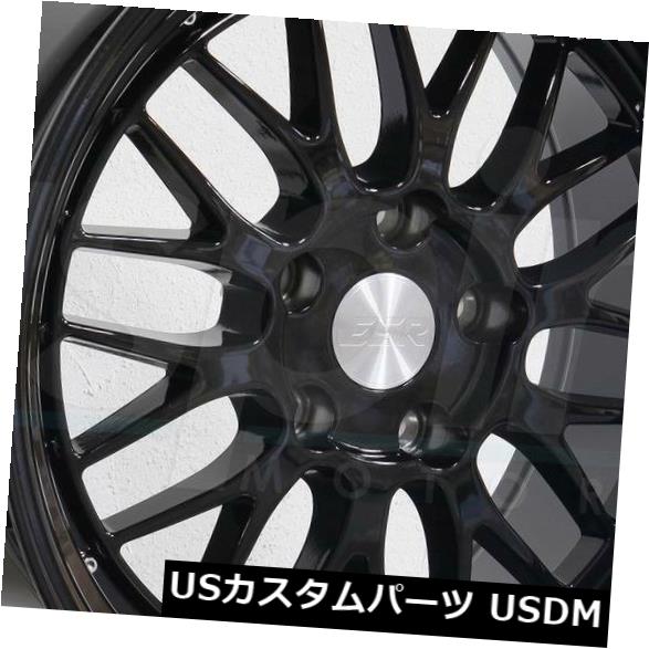 海外輸入ホイール 19x9.5 / 19x10.5 ESR SR05 SR5 5x114.3 22/22グロスブラックホイールリムセット（4） 19x9.5/19x10.5 ESR SR05 SR5 5x114.3 22/22 Gloss Black Wheels Rims Set(4) 【並行輸入品】