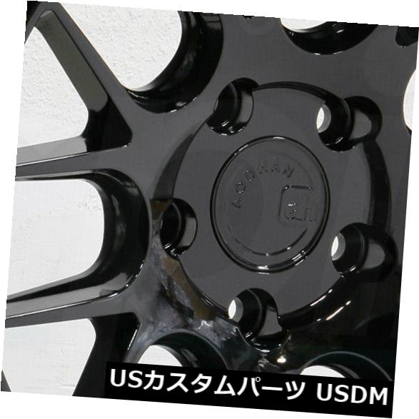 海外輸入ホイール 19x11 Aodhan DS06 DS6 5x108 22グロスブラックホイールリムセット（4） 19x11 Aodhan DS06 DS6 5x108 22 Gloss Black Wheels Rims Set(4) 【並行輸入品】