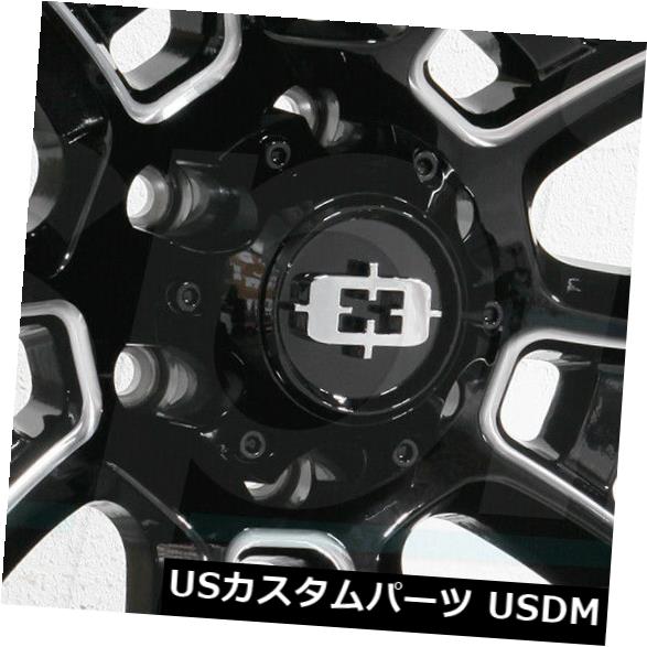 海外輸入ホイール 20x9 Vision 415 Bomb 5x150 12ブラックミルドホイールリムセット（4） 20x9 Vision 415 Bomb 5x150 12 Black Milled Wheels Rims Set(4) 【並行輸入品】｜カスタムパーツ WORLD倉庫