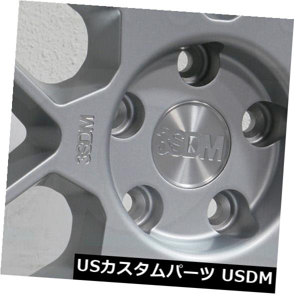 海外輸入ホイール 18x8.5 3SDM 0.09 5x112 42シルバーホイールリムセット（4） 18x8.5 3SDM 0.09 5x112 42 Silver Wheels Rims Set(4) 【並行輸入品】｜カスタムパーツ WORLD倉庫