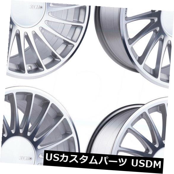 海外輸入ホイール 18x8.5 3SDM 0.04 5x120 35シルバーホイールNew Set（4） 18x8.5 3SDM 0.04 5x120 35 Silver Wheels New Set(4) 【並行輸入品】｜カスタムパーツ WORLD倉庫