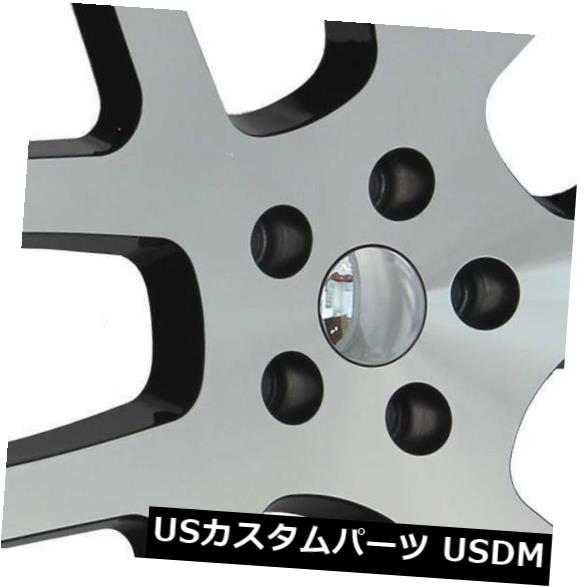 海外輸入ホイール 22x9ストラーダレプリカR107 Srt10レプリカ5x115 15ブラックマシンホイールリムセット（4） 22x9 Strada Replica R107 Srt10 Replica 5x115 15 Black Machine Wheels Rim Set(4) 【並行輸入品】 239,250円