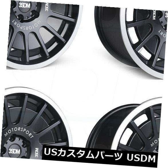 海外輸入ホイール 18x8.5 3SDM 0.66 5x112 42マットブラックホイールリムセット（4） 18x8.5 3SDM 0.66 5x112 42 Matte Black Wheels Rims Set(4) 【並行輸入品】｜カスタムパーツ WORLD倉庫