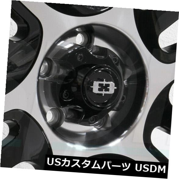 海外輸入ホイール 20x12 Vision 419 Split 8x170 -51ブラックマシニングホイールリムセット（4） 20x12 Vision 419 Split 8x170 -51 Black Machined Wheels Rims Set(4) 【並行輸入品】