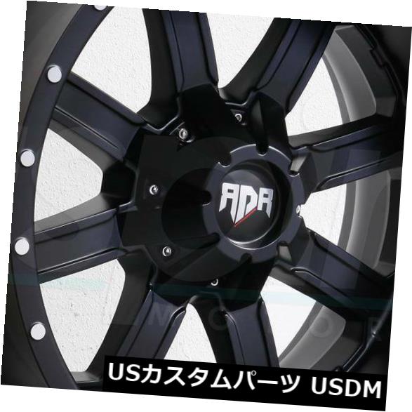海外輸入ホイール 20x12 RDR RD01 RD1 5x5 / 5x5.5 / 5x13 9.7 -44ブラックホイールリムセット（4） 20x12 RDR RD01 RD1 5x5/5x5.5/5x139.7 -44 Black Wheels Rims Set(4) 【並行輸入品】
