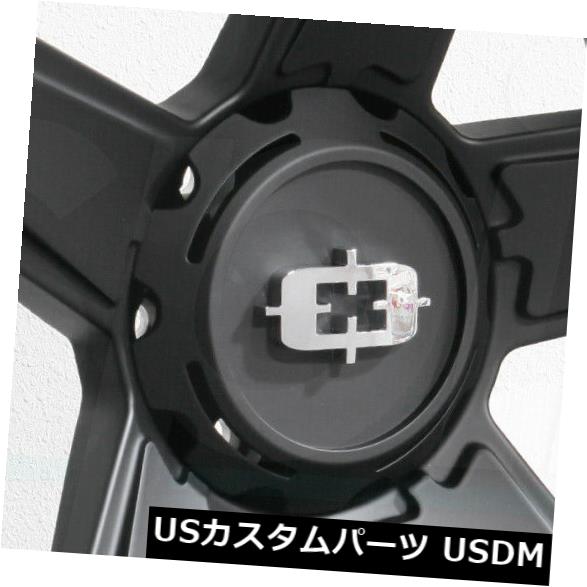 海外輸入ホイール 20x11.5 Vision 390 Empire 8x180 -44サテンブラックホイールリムセット（4） 20x11.5 Vision 390 Empire 8x180 -44 Satin Black Wheels Rims Set(4) 【並行輸入品】