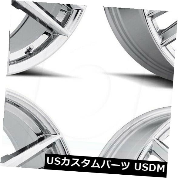 海外輸入ホイール 18x8 Raceline 158C Impulse 6x120 / 6x132 35クロームホイールリムセット（4） 18x8 Raceline 158C Impulse 6x120/6x132 35 Chrome Wheels Rims Set(4) 【並行輸入品】