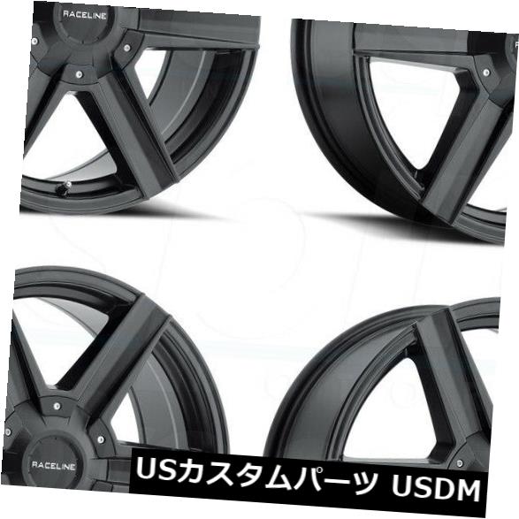 海外輸入ホイール 20x8.5 Raceline 157B Phantom 6x135 / 6x5.5 15ブラックホイールリムセット（4） 20x8.5 Raceline 157B Phantom 6x135/6x5.5 15 Black Wheels Rims Set(4) 【並行輸入品】｜カスタムパーツ WORLD倉庫