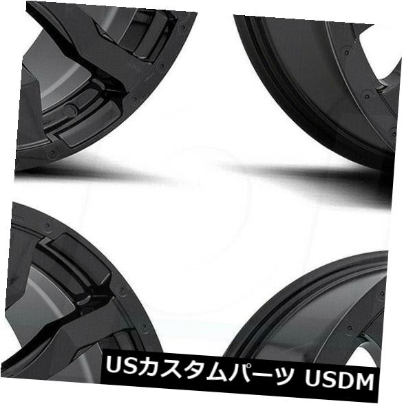 海外輸入ホイール 17x9 Fuel Blitz D675 8x170 -12グロスブラックホイールリムセット（4） 17x9 Fuel Blitz D675 8x170 -12 Gloss Black Wheels Rims Set(4) 【並行輸入品】