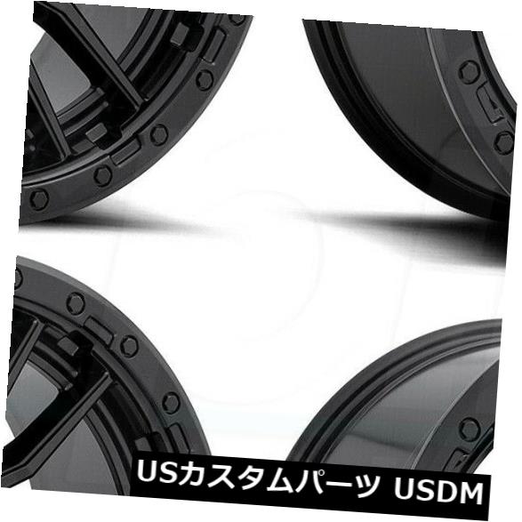 海外輸入ホイール 17x9 Fuel Rebel D679 5x5 / 5x127 1ブラックホイールリムセット(4) 17x9 Fuel Rebel D679 5x5/5x127 1 Black Wheels Rims Set(4) 【並行輸入品】|カスタムパーツ WORLD倉庫
