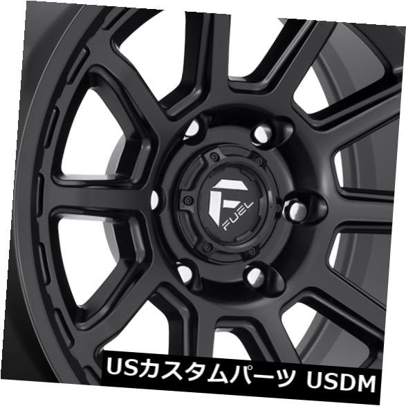 海外輸入ホイール 17x9燃料トルクd6 5x5 車用品 5x127 1マットブラックホイールリム