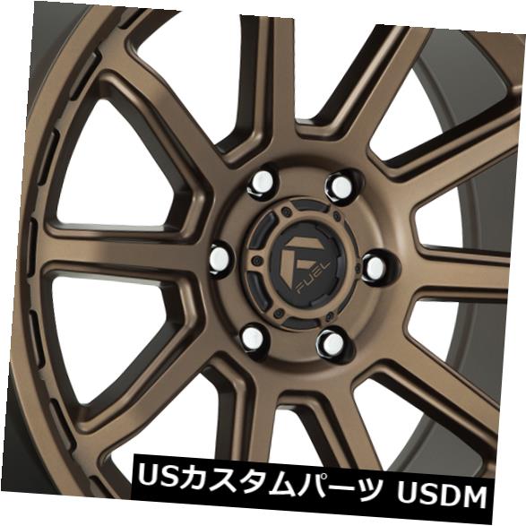海外輸入ホイール 17x9燃料トルクD690 6x5.5 / 6x139.7 1ブロンズホイールリムセット（4） 17x9 Fuel Torque D690 6x5.5/6x139.7 1 Bronze Wheels Rims Set(4) 【並行輸入品】
