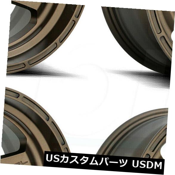 海外輸入ホイール 17x9 Fuel Shok D666 5x5 / 5x127 1ブロンズホイールリムセット（4） 17x9 Fuel Shok D666 5x5/5x127 1 Bronze Wheels Rims Set(4) 【並行輸入品】