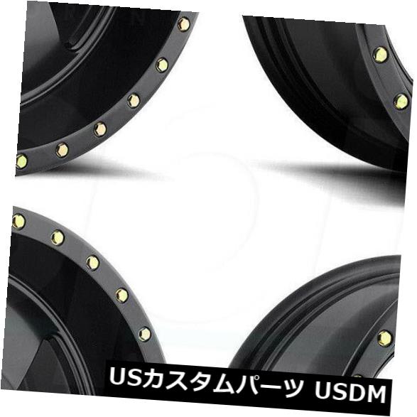 海外輸入ホイール 17x9 Fuel Podium D618 6x135 1マットブラックホイールリムセット（4） 17x9 Fuel Podium D618 6x135 1 Matte Black Wheels Rims Set(4) 【並行輸入品】｜カスタムパーツ WORLD倉庫