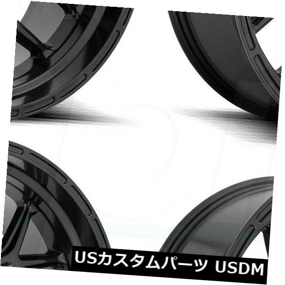 海外輸入ホイール 17x9 Fuel Tech D670 6x5.5 / 6x139.7 1個のブラックホイールリムセット（4） 17x9 Fuel Tech D670 6x5.5/6x139.7 1 Black Wheels Rims Set(4) 【並行輸入品】