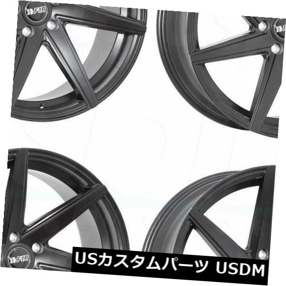 海外輸入ホイール 20x8.5 F1R F35 5x114.3 35サテンブラックホイールリムセット（4） 20x8.5 F1R F35 5x114.3 35 Satin Black Wheels Rims Set(4) 【並行輸入品】 237,655円