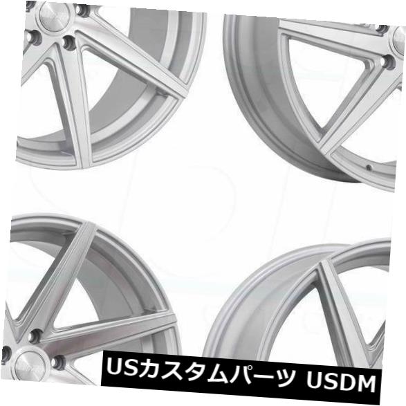 海外輸入ホイール 20x8.5 F1R F35 5x120 35マシンシルバーホイールリムセット（4） 20x8.5 F1R F35 5x120 35 Machine Silver Wheels Rims Set(4) 【並行輸入品】｜カスタムパーツ WORLD倉庫