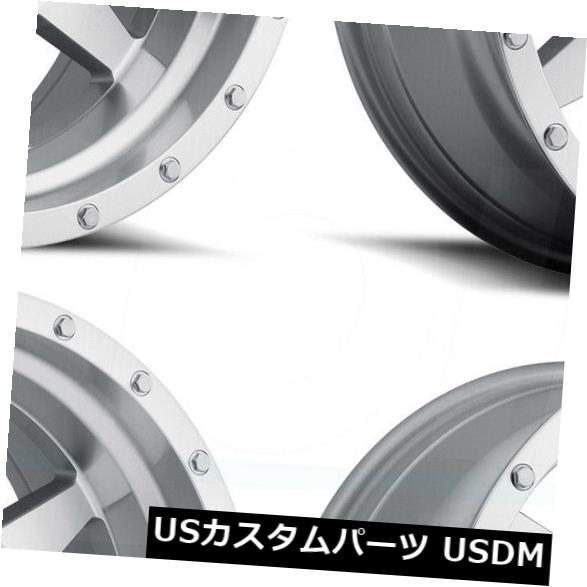 海外輸入ホイール 17x9メソッドMR301標準5x5 / 5x127 -12シルバー加工ホイールリムセット（4） 17x9 Method MR301 The Standard 5x5/5x127 -12 Silver Machined Wheels Rims Set(4) 【並行輸入品】