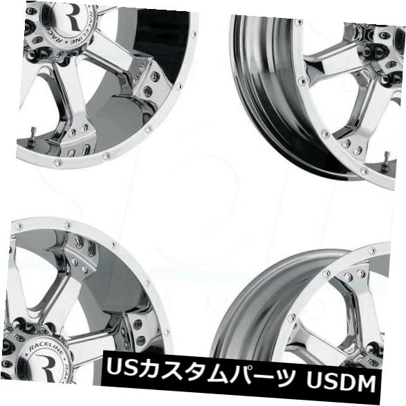 海外輸入ホイール 16x8 Raceline 991C Assault 8x6.5 / 8x165.1 0クロームホイールリムセット（4） 16x8 Raceline 991C Assault 8x6.5/8x165.1 0 Chrome Wheels Rims Set(4) 【並行輸入品】