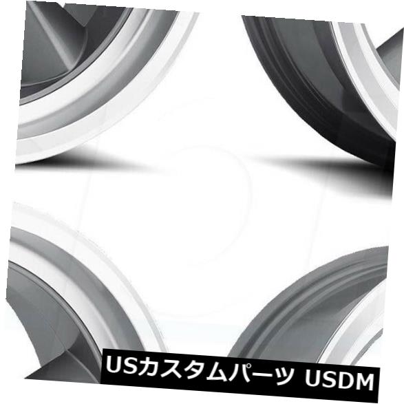 海外輸入ホイール 20x8 / 20x9.5 US Mags Standard U102 5x4.75 / 5x120.6 5 1/1 GunMetal Wheels Ri Set（4） 20x8/20x9.5 US Mags Standard U102 5x4.75/5x120.65 1/1 GunMetal Wheels Ri Set(4) 【並行輸入品】