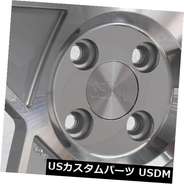 海外輸入ホイール 18x9.5 3SDM 0.05 5x120 40シルバーホイールリムセット（4） 18x9.5 3SDM 0.05 5x120 40 Silver Wheels Rims Set(4) 【並行輸入品】